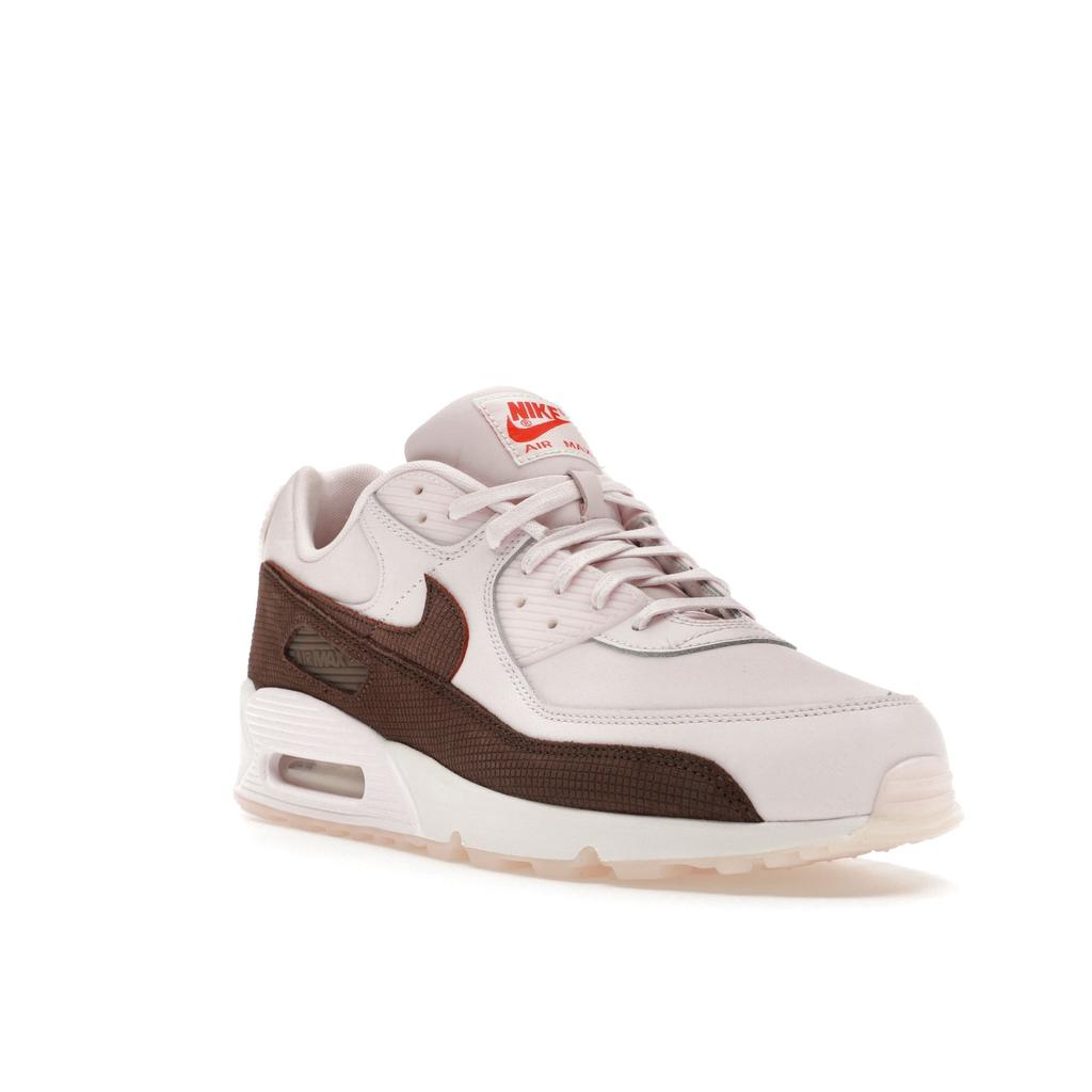 Nike Air Max 90 Leder Braune Fliese Herren Sneaker Pink Pearl-Pink Barock-Braun FD0789-600