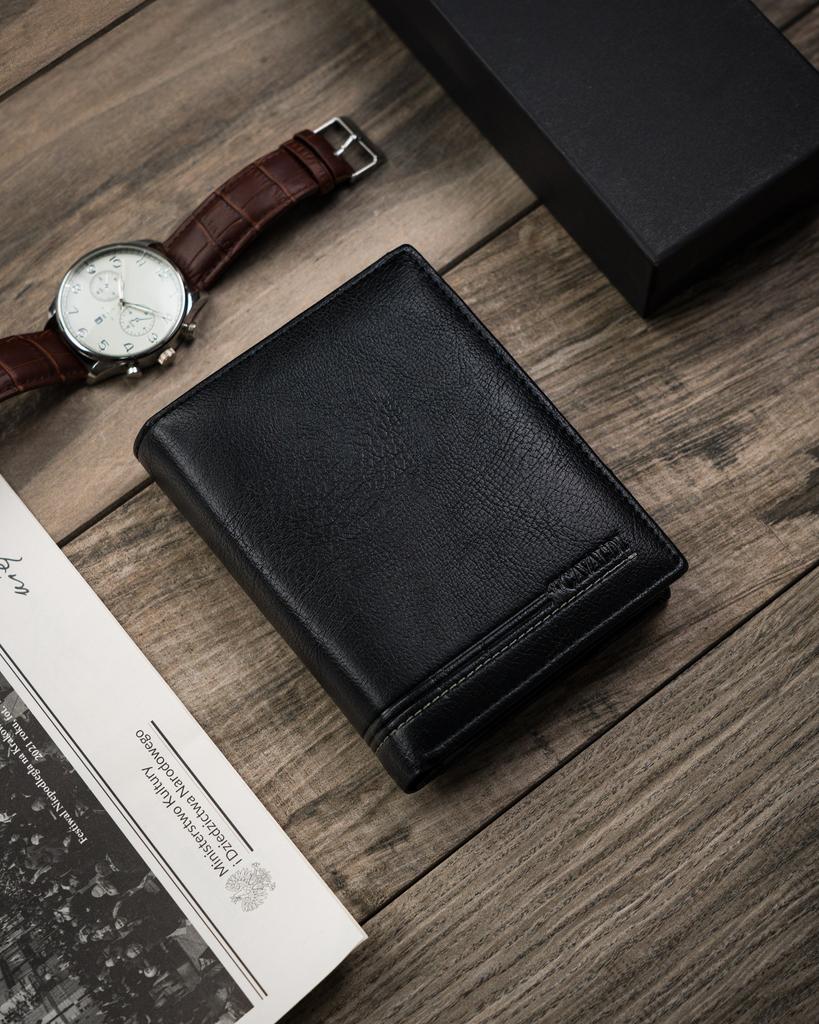 Men's wallet PU+leather M302B-PU-6861 Black