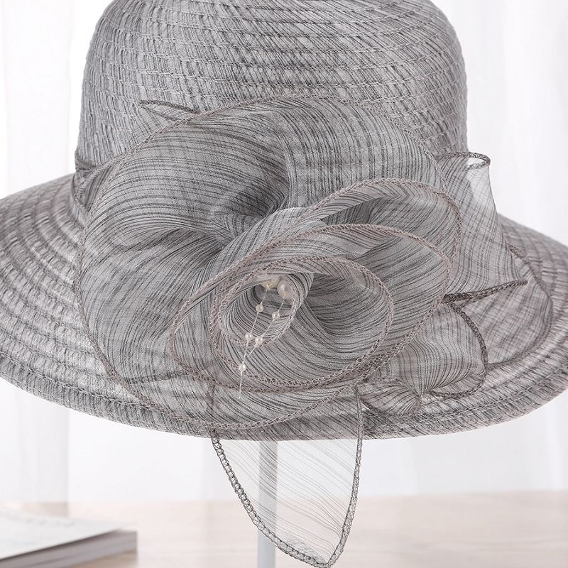Summer Elderly Hat, Women's Basin Hat, Large Eave Foldable Beach Cool Hat