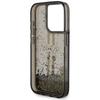 Guess Guhcp15Llfcsegk Iphone 15 Pro 6.1 Czarny/Black Hardcase Liquid Glitter Gold Stripes