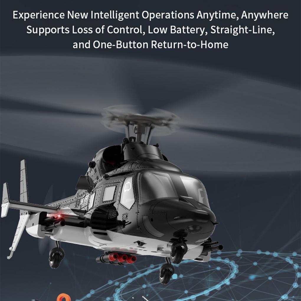 1/34 F02S Flying Wolf Helicopter Automatic Return GPS Intelligent Satellite Positioning Model Helicopte TOF Height RC Aircraft
