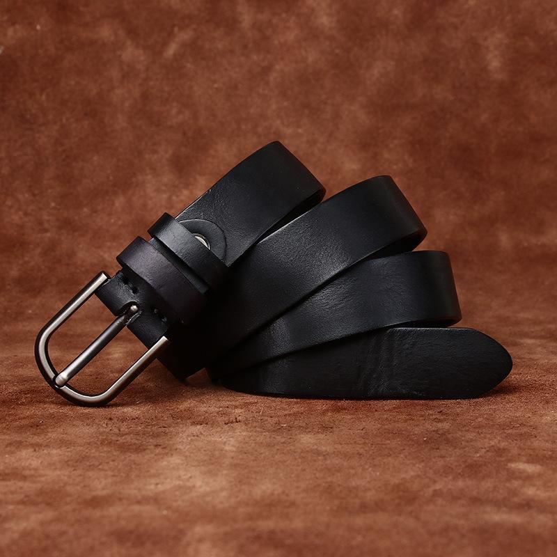 2.8Cm Wide Leather First Layer Cowhide Women S Pin Buckle Belt Fashion Trend Versatile Women S Jeans Belt Women 90cm
