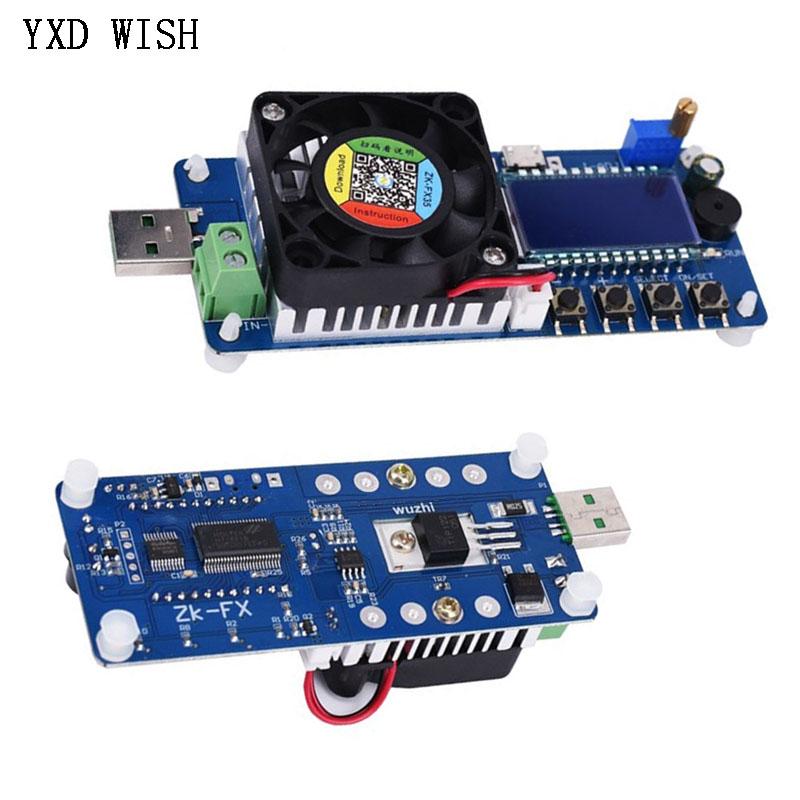 4A/5A 25W/35W Adjustable Electronic Load Tester LED Digital USB Voltmeter Ammeter Battery Capacity Power Supply Detector Monitor