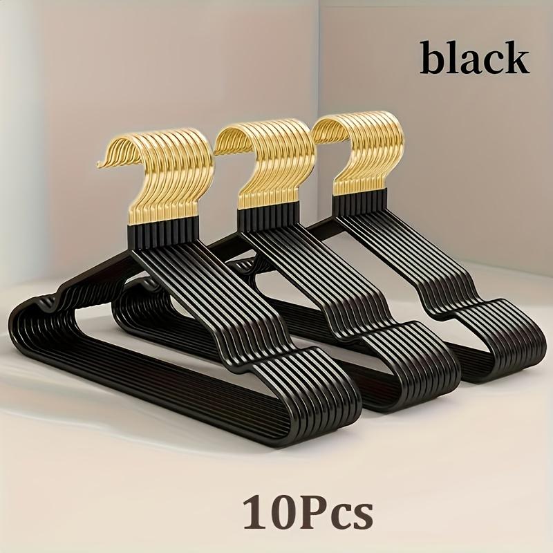 

10PCS Ultra-smooth durable metal shirt dress hanger, lightweight and sturdy metal rack for jacket pants casual pants
