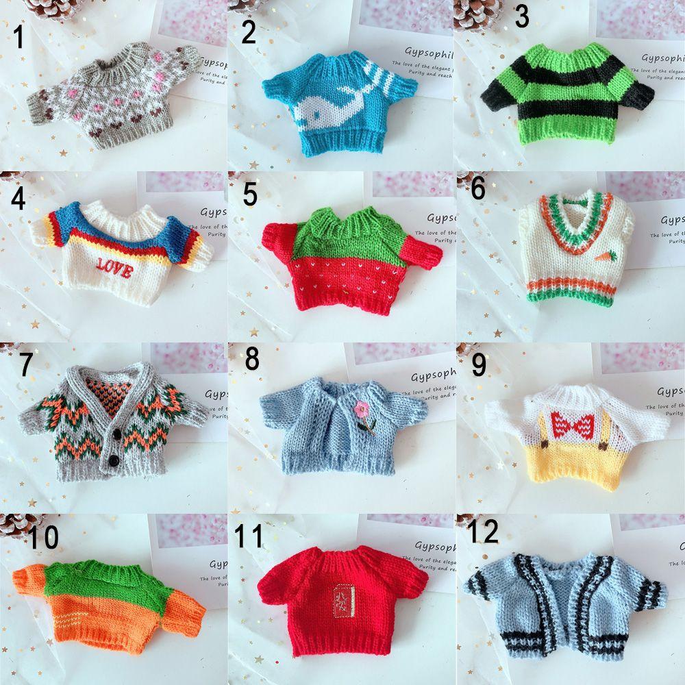 Doll Clothes for 20cm Dolls Plush Doll's Clothing Sweater Stuffed Toy Dolls Outfit for Idol Dolls Accessories