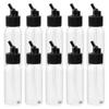 T Tulead Plastic Jar Bottles Airbrush Paint Bottles 30ML Dual-Action Siphon Suction Feed Airbrush Accessories Pack of 10
