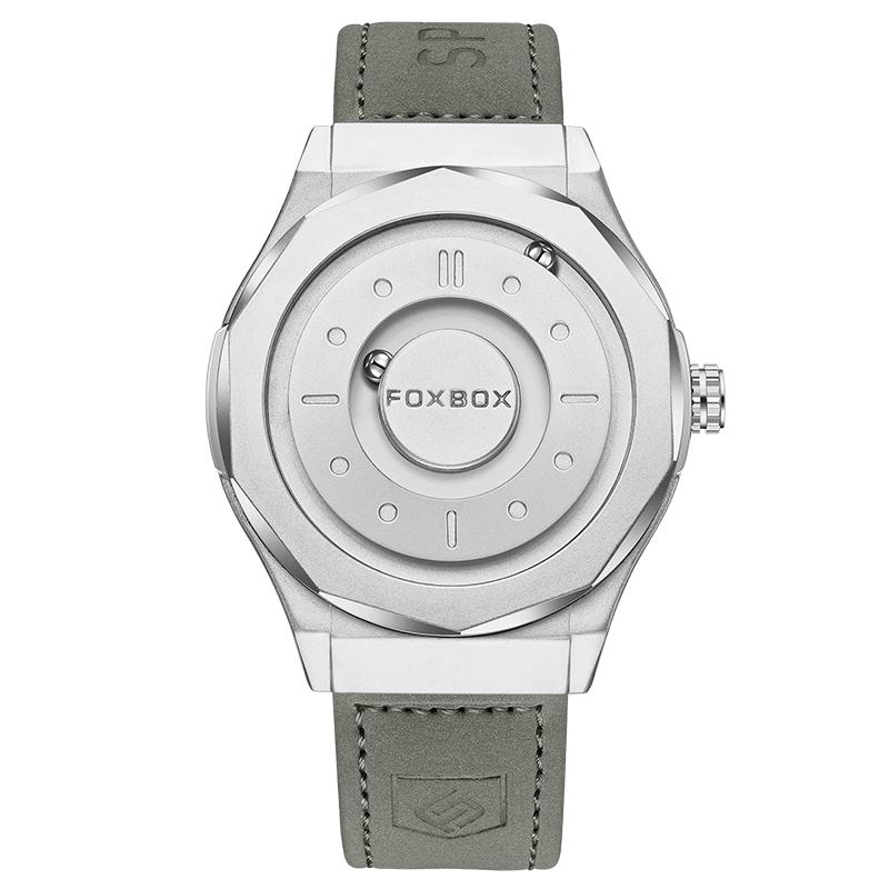 

New Rolling Pointer Magnetic Force Waterproof Watch For Men Black Stainless Steel Sport Men Quartz Watches Reloj Hombre