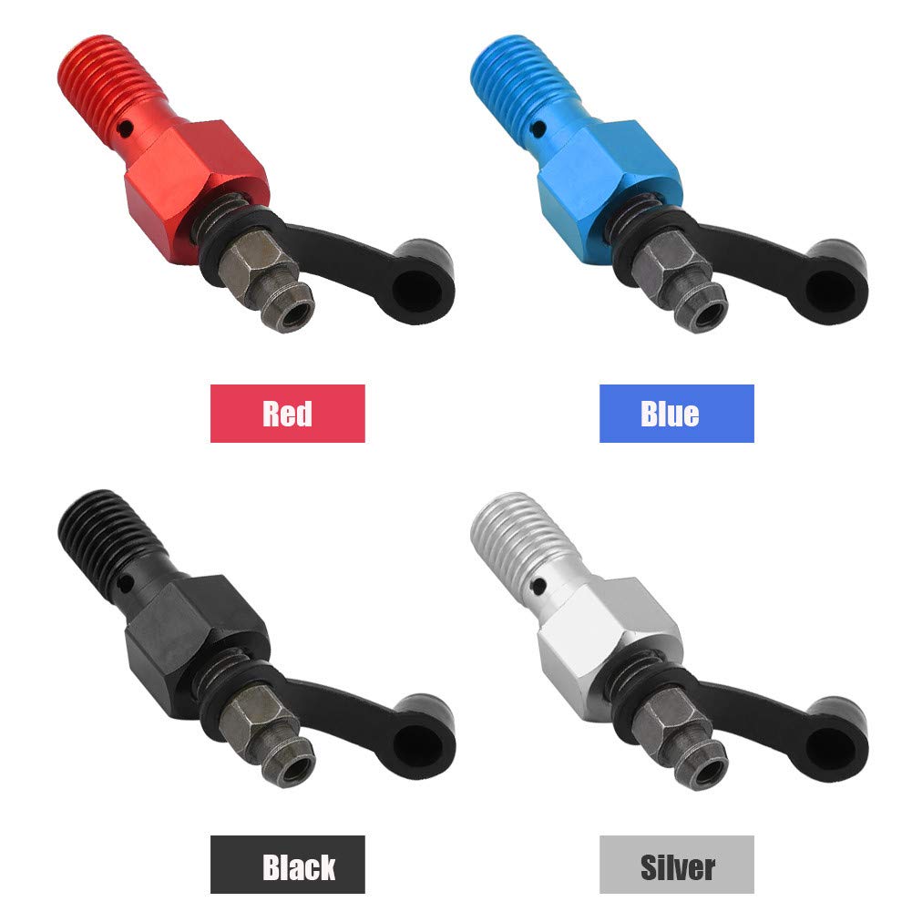 Banjo Bolt Nipple for Motorcycle, Motorcycle Banjo Bolt, Brake Master Bleed Screw, Aluminum Material,
