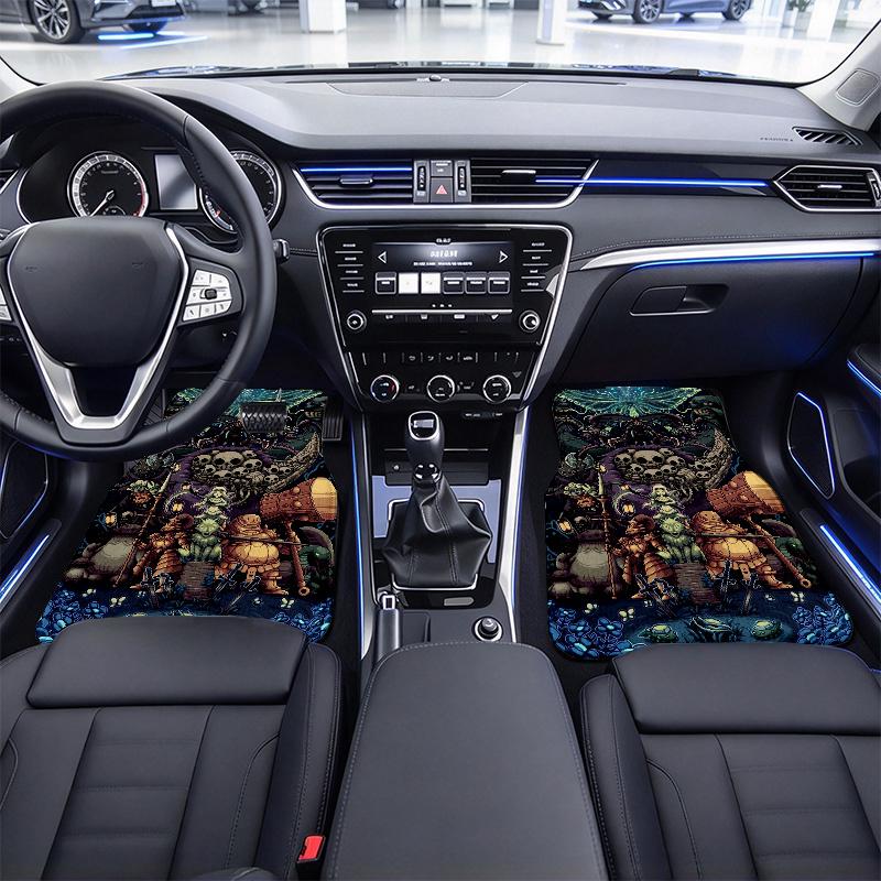 Game Black Car Floor Mats Full Coverage All-Season Car Mats, XPE Non-Slip And Wear-Resistant Mats Suitable for SUV Interiors, Textured Car Carpets
