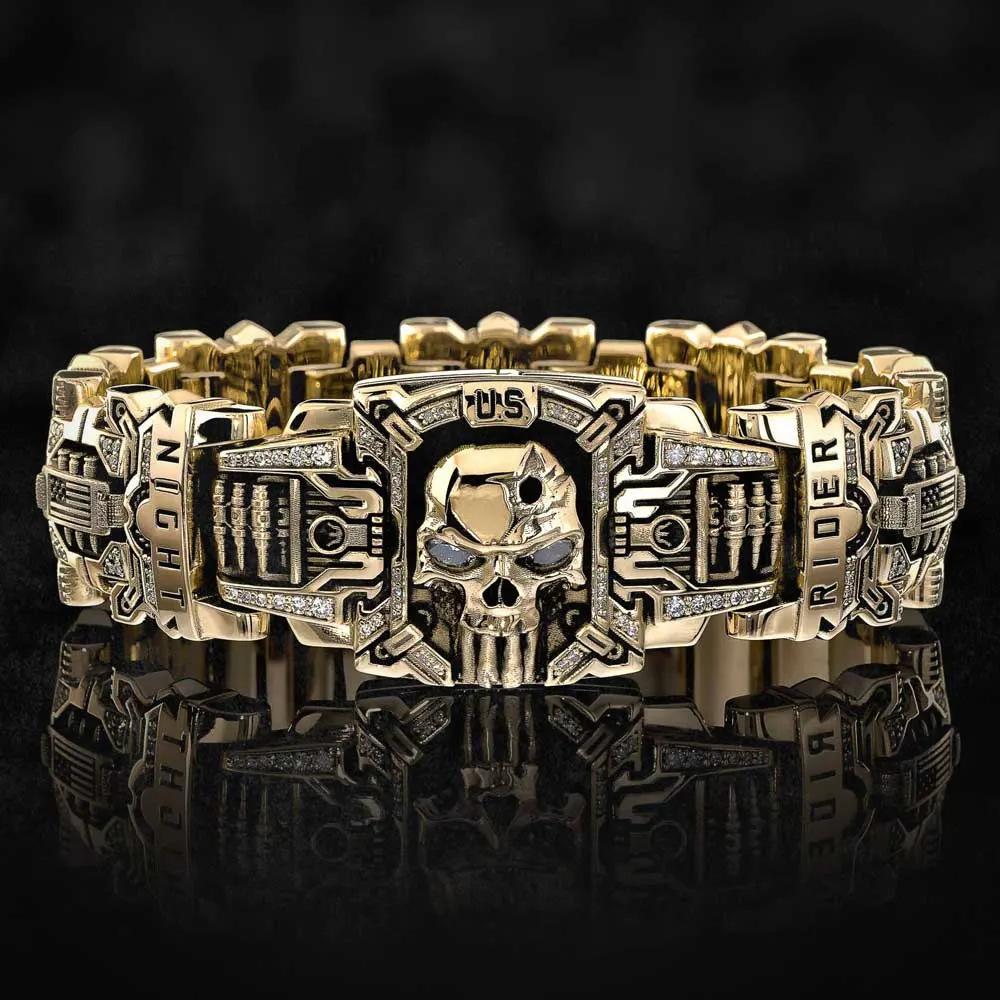 

Accessories New Hot Sale Rings European and American Trend Punk Style Skull Bullet Styling Ring 7