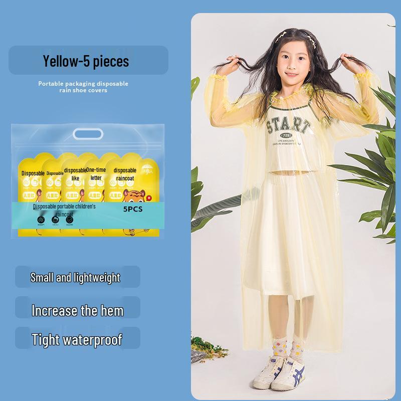 Huse de pantofi portabile, impermeabile, groase, transparente, de unică folosință - Ambalate individual pentru uz exterior