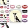 Stylish And Adjustable Pet Collar Necklace With Mushroom Rivets Pu Material