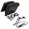 Motorcycle 5" Extended Stretched Hard SaddleBags Conversion Brackets For Harley Softail Fatboy 1984-2017