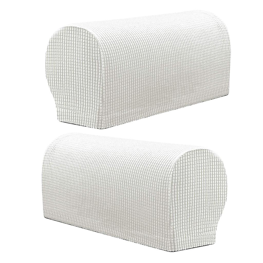 2 Pieces Sofa Armrest Covers Non-slip Furniture Settee Couch Arm Slipcover