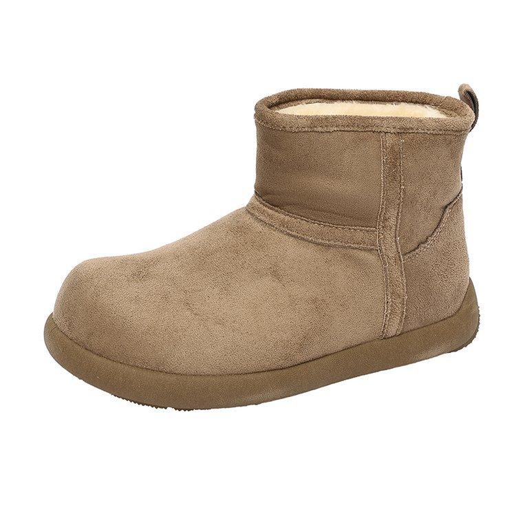 Thick-soled snow boots velvet bread shoes waterproof, non-slip and warm Northeast cotton shoes