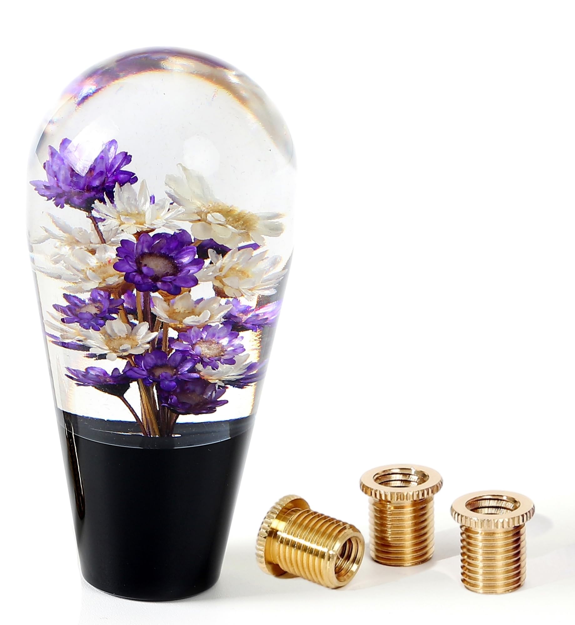 

Ручка переключения передач Life Palette Underwater Flower Crystal с удлинением для японского грузовика 10 см 100 мм (Черная ось Фиолетовый Белый)