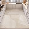 Large PVC Kitchen Floor Mat Non Slip Oil Proof Easy Clean Leather Rug For Balcony