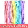 100-Pack Eco-Friendly Glitter Pipe Cleaners - DIY Educational Tinsel Chenille Stems for Kids