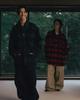 ANGLAN Herringbone Fatigue Balloon Pants - Black