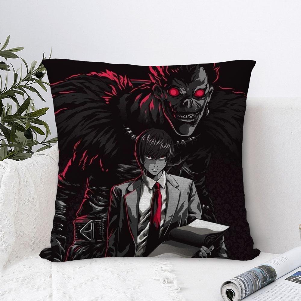 D-Death N-Note Pillow Case Plush Fabric Soft  Pillowcase Double Sided Print  Sofa Cushion Cover Throw Pillow Cover