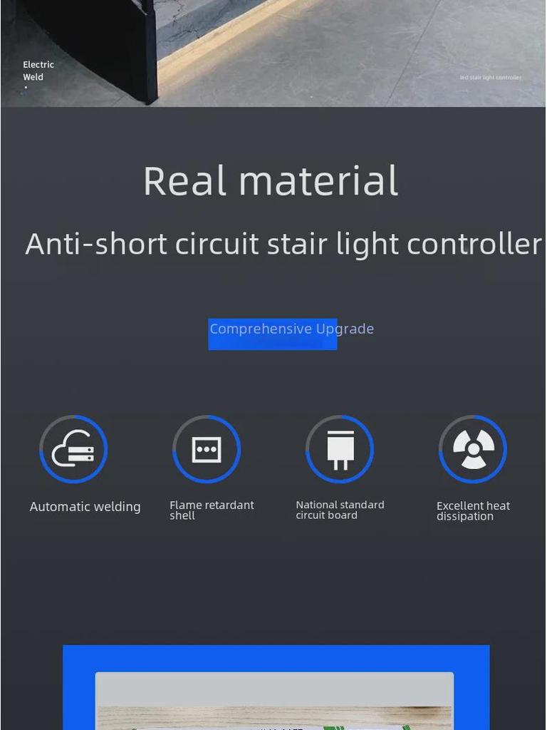 32-Kanal LED Treppenlichtsteuerung mit Kurzschlussschutz und intelligentem Bewegungssensor