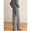 Women's Autumn/Winter Pleated Wide-Leg Suit Trousers