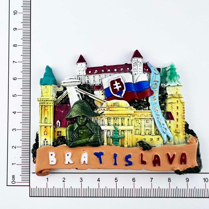 Slovakya Seyahat Buzdolabı Çıkartmaları Yaratıcı Seyahat Hediyelikleri Reçine Buzdolabı Mıknatısları Karatahta Manyetik Çıkartmalar Ev Dekorasyonu