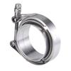 304 Stainless Steel V Band Clamp  2" 2.5" 3 Inch 51 63 76 mm Turbo Exhaust Pipe Vband Clamp Male Female Flange V Clamp Kits