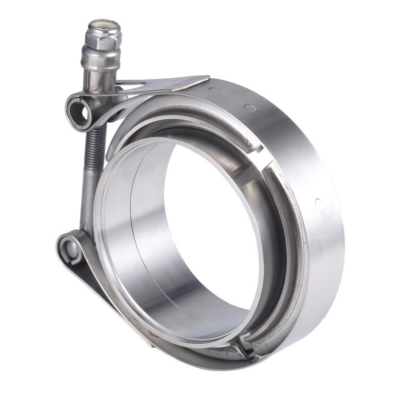304 Stainless Steel V Band Clamp  2" 2.5" 3 Inch 51 63 76 mm Turbo Exhaust Pipe Vband Clamp Male Female Flange V Clamp Kits