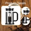 1000ml French Maker for Coffee, Kitchen, Camping, Home Or Office
