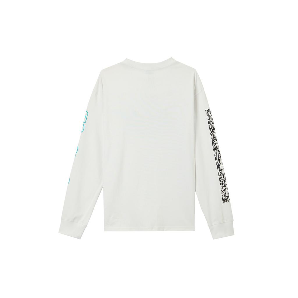 Nike Logo Print Casual Ribbed Crew Neck Comfortable Long Sleeve T-Shirt Men Tops White FV3487-121