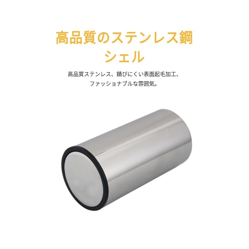 LILIWER Toothpick Holder, Toothpick Case, Made of Food-Grade 304 Stainless Steel, Press-Type, Automatically Dispenses Toothpicks with a Push, Simple,