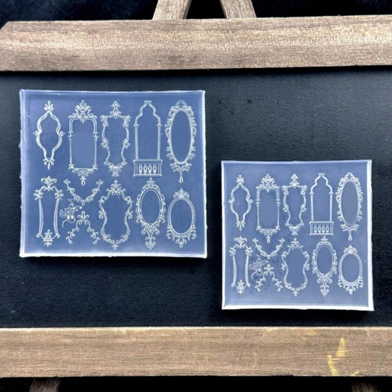 Geprägte Silikon-Nagelkunstform Wiederverwendbares flexibles Bastelwerkzeug für Harzschmuck Handyhüllen-Dekoration