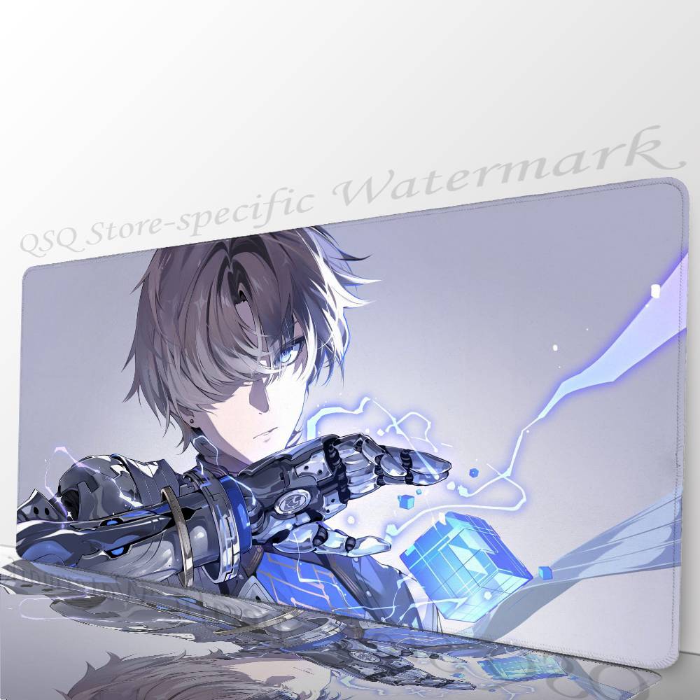 Xiangli Yao Anime Game W-Wuthering Waves Mousepad Mouse Mat Desk Mat With Pad Gaming Accessories Prime Gaming XXL Keyboard Pad