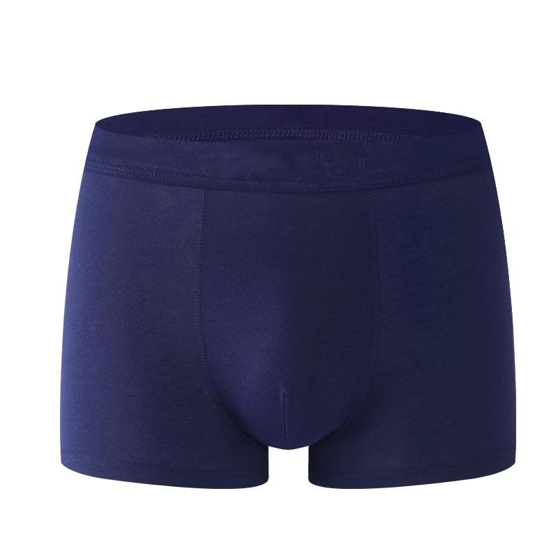 Men's Seamless Mid-Rise Cotton Boxer Briefs - Breathable, Solid Colors, Plus Size