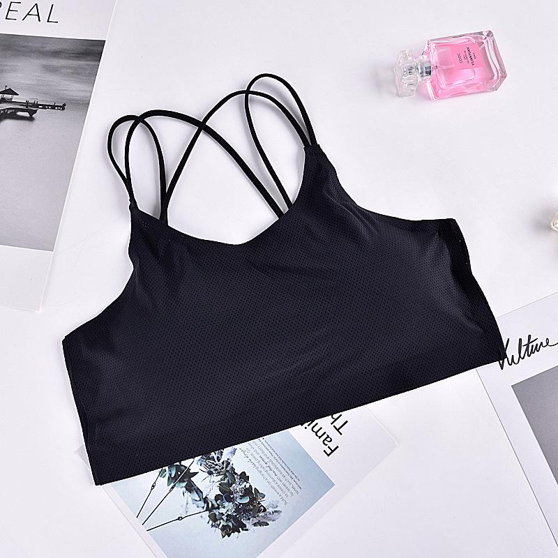 Anfen Miao Ice Silk Seamless Bandeau: Breathable, Anti-Exposure, Beautiful Crossed Back Top.