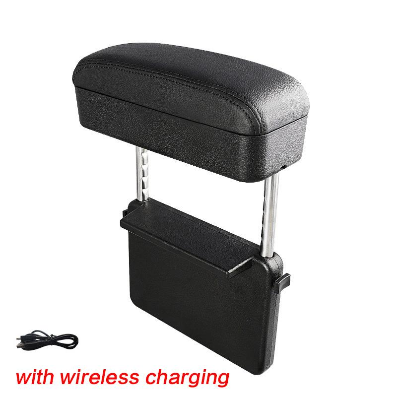 

Универсальный автомобильный подлокотник, регулируемая поддержка локтей, центральная консоль, автоматический органайзер для сиденья с беспроводной связью with wire black line