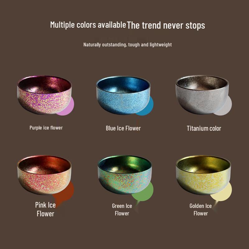 MRSIKEY Portable Titanium Double-Layer Teacup