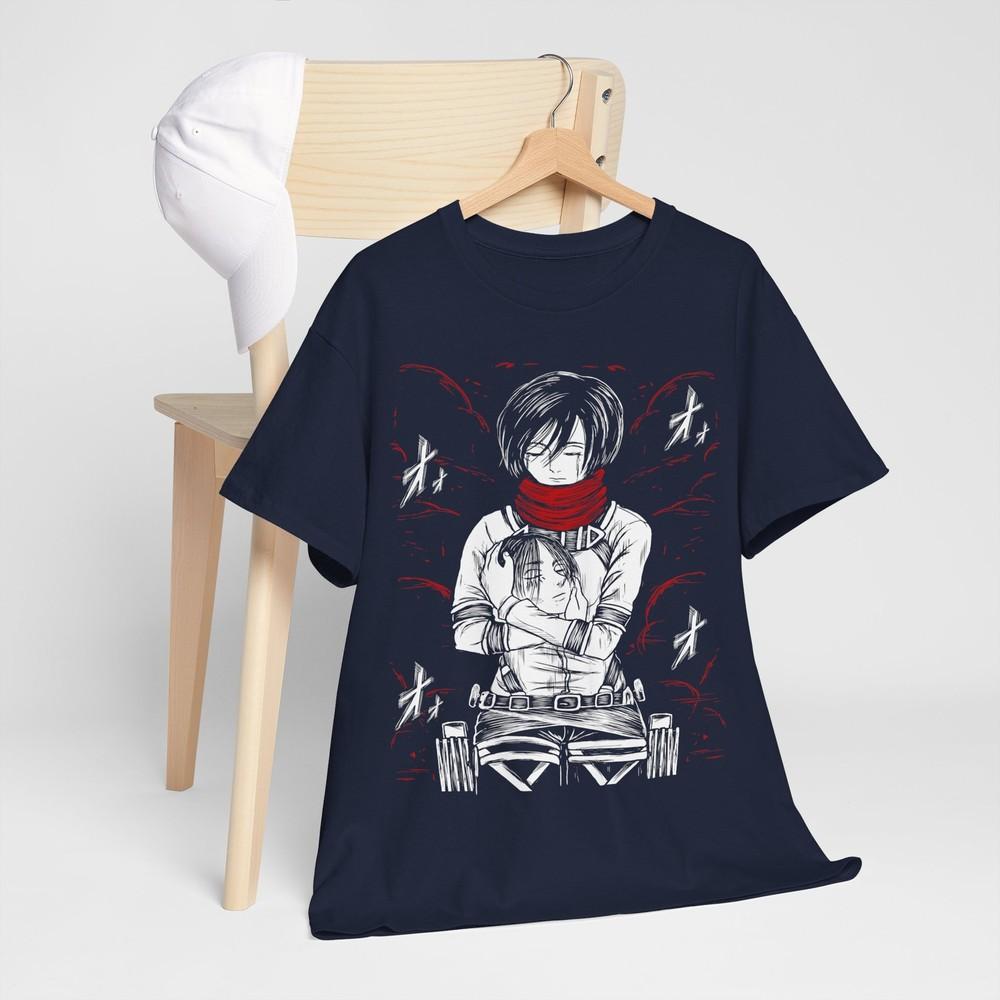Mikasa Shingeki No Kyojin Anime Horror Shirt Attack On Titan Tshirt All Sizes M
