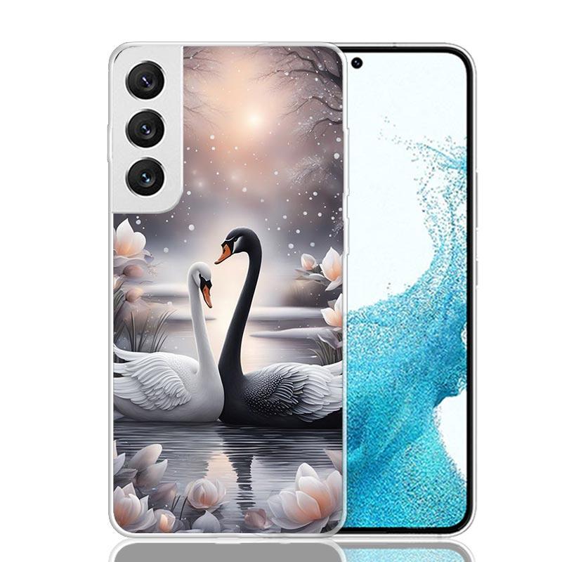 Black Swan Noble Phone Case For Samsung Galaxy S26 S25 Edge S24 S23 FE S22 Ultra S21 Plus S20 + Fundas Cover Coque Galaxy S25 S2