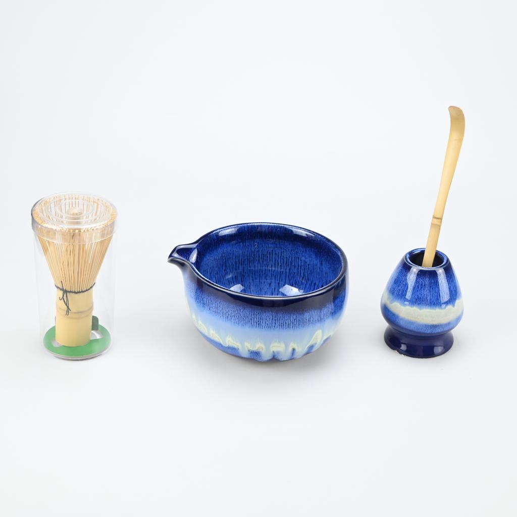 2/4/5pcs Easy To Clean Matcha Tea Set With Tool Rack, Including Bowl, Whisk, Spoon, Great Gift For Ceremony, Traditional Decorat