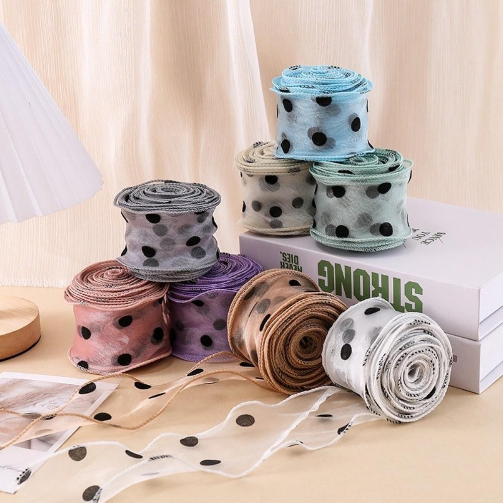 10 Yards Length Organza Ribbon 4cm Width Chiffon Ribbon Tulle Ribbon  Christmas Packaging