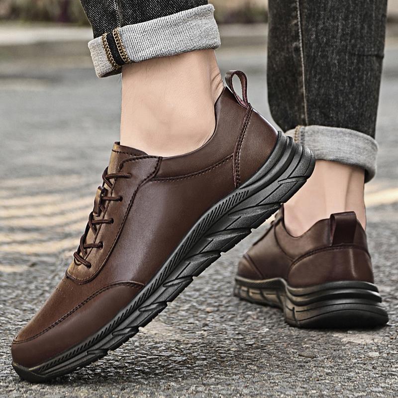 Fashion Official Website Hot Selling Men's Genuine Leather Shoes Comfortable Hiking Shoes High-quality Soles Men's Casual Shoes