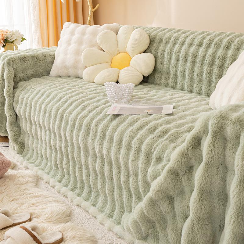 

Зимний утолщенный флисовый чехол для дивана, полностью покрытый чехол на подлокотник, чехол для дивана, универсальный чехол для сиденья «все включено» 180*130