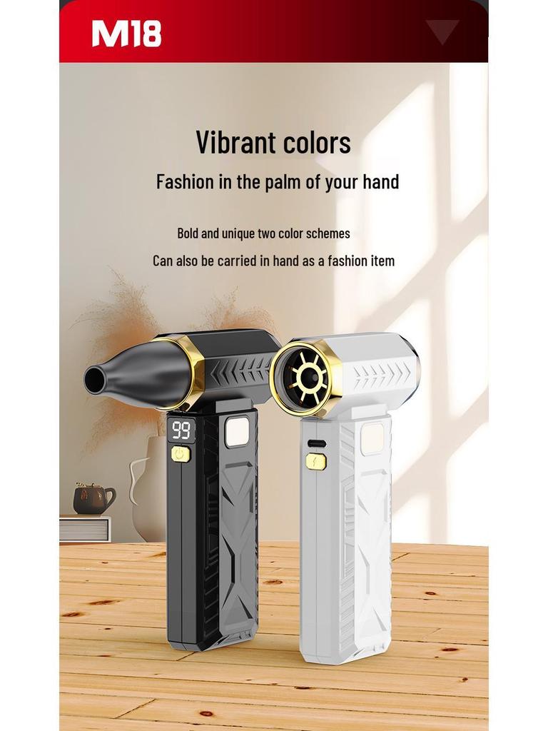 Portable High-Speed Handheld Fan & Hair Dryer for Outdoor Camping and Dust Removal