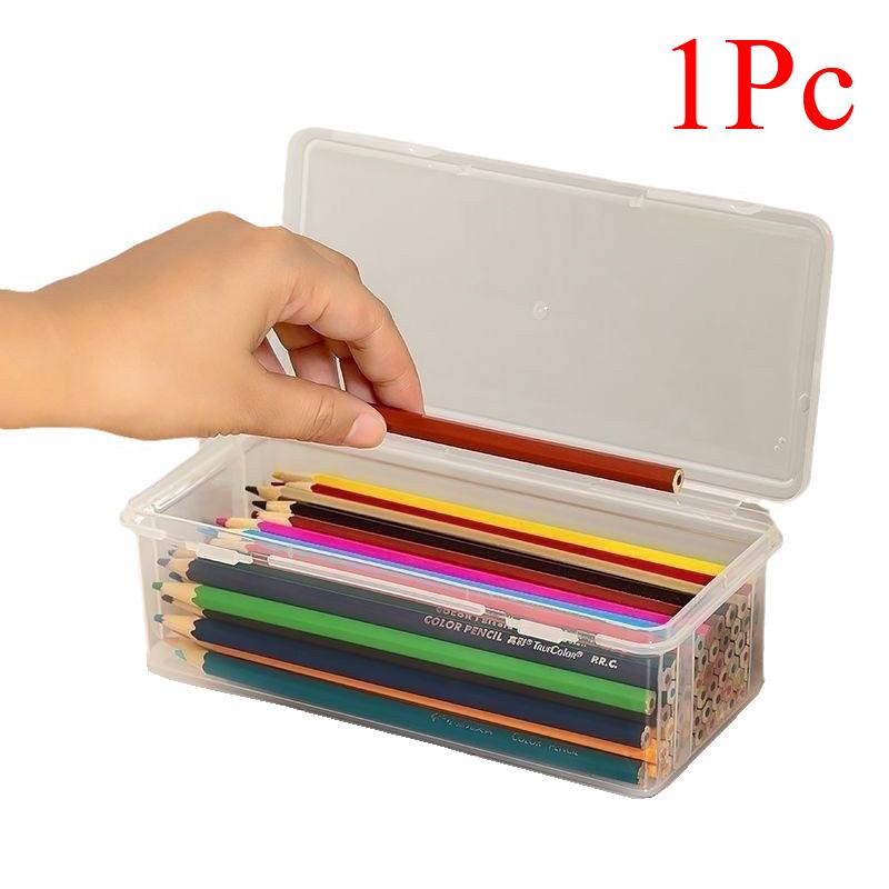 

1/2/4 шт. Пенал Коробка ПП Пенал Многофункциональный Органайзер для Канцелярских Принадлежностей Школьные Принадлежности для Офиса Коробки для Ручек Наборы Сумки Пенал