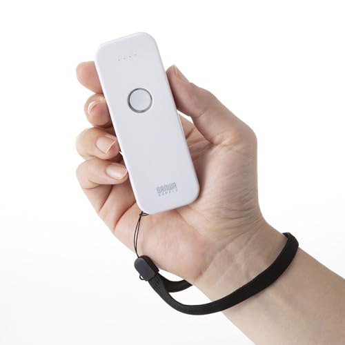 SANWA SUPPLY Bluetooth 1D Barcode Reader BCR-BT1D8W