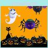 Hållbar Halloween-papperslykta Hänge med Realistiska 3D-spindel, Fladdermus, Spökdesigner