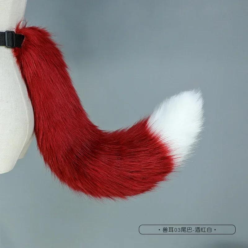 New Sexy Fox Tail Cosplay Costume Kawaii Lolita Faux Fur Fox Tail JK Girl Party Halloween Cosplay Props Gyaru Anime Animal Tails