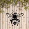 Metal Wall Art Bee, Iron Outdoor Sculpture, Garden Balcony Living Room Indoor Home Decor